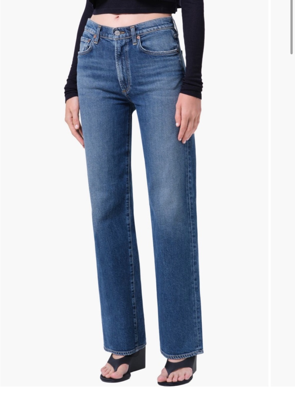 Agolde Harper Relaxed Straight-Leg Jeans